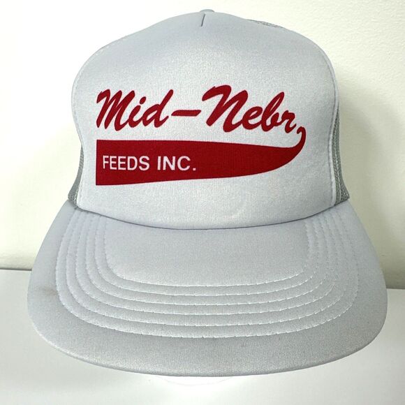 ASI Other - ASI Mid-Nebr Feeds Inc. Adjustable Snapback Mesh Back Foam Trucker Hat Cap Mens